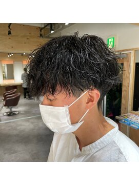 クオル 立川(QOL) ツイストパーマ無造作パーマメンズマッシュ刈り上げツーブロック