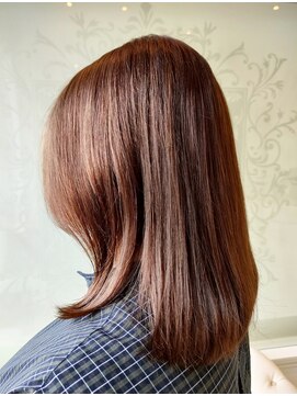 ラシェンテ リセ 西宮北口(La Sente Lycee) 大人可愛いピンクベージュ20代30代40代ボブ