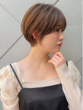 ロンドエニカ 大宮(Lond enika) 斜めバンググレージュカラーシルキーべジュマッシュパーマ[大宮]