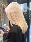 ミルクティーベージュダブルカラーインナーカラーケアブリーチ