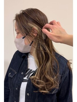 ビビグランジュテ(BiBi) 高知 南国市 BiBi glandjete くすみベージュ ハイライト 抜け感