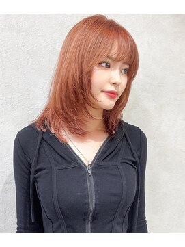 ロンド レア 天神大名店(Lond Le’a) ピンクベージュ丸みショートボブマッシュショートくびれショート