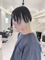 ファイブバイジエクト 堀江(FIVE by The Ect)&nbsp;メンズホワイトウルフ　ウルフカット　ホワイトカラー