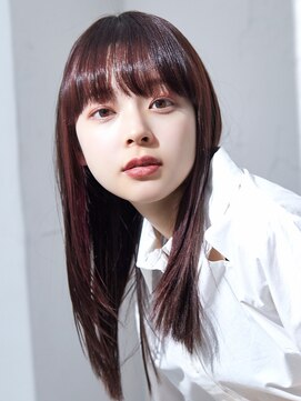 ラフィス ヘアー エルア 武庫之荘店(La fith hair elua) 【La fith】チェリーブラウン×サラ艶ロング