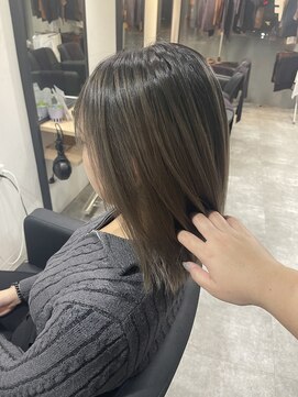 ラフ 難波店(LAFF) #セミディ#シアーカラー#ショートヘア#姫カット#ダークアッシュ