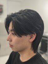 バース 梅田中崎町店(BIRTH)&nbsp;ニュアンスパーマセンターパートフェザーパーマ韓国メンズパーマ