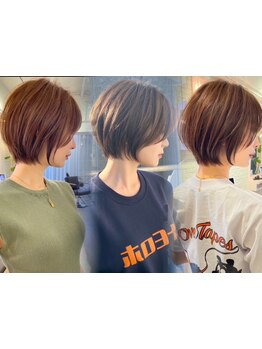 [カット+トリートメント￥4980]オーダー殺到の小顔ショート。スタイリング楽々の高い再現性が魅力。[仙台]
