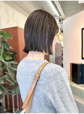 切りっぱなしボブa-14/グレージュ/20代30代