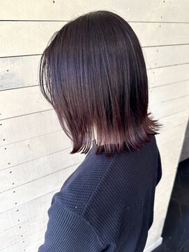 ルノン フィージュ(LUNON fieju) 肩下ボブ/外ハネボブ/ピンクカラー