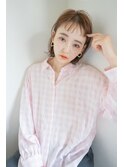 ＃イメチェン外ハネボブ美髪ワイドバング
