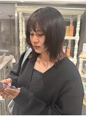 毛先しっかりミディアムレイヤー
