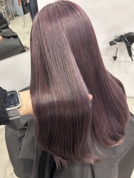 チル 福井駅前店(Chill) 福井ラベンダーグレージュダブルカラー透明感学生韓国髪質改善