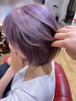 ヘアサロン アティリー(Hair Salon Attirer)&nbsp;西梅田/ボブ/グレーベージュ/白髪ぼかし/ハイライト/ベージュ