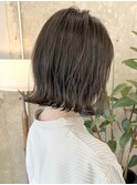 外ハネボブナチュラル栄矢場町大人可愛い韓国ボブ透明感カラー