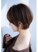 前髪あり大人小顔ショートボブ 30代40代50代【AIN.表参道】川原