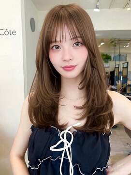 コート 表参道(Cote) 透明感ブラウンベージュ/ハッシュカット/ワンカール