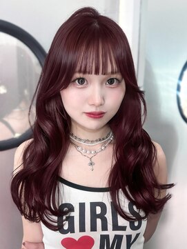 アルバム 銀座(ALBUM GINZA) ロング前髪カット韓国ヘア顔周りレイヤー_F31151