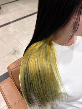 RT　ＨＡＩＲ　ＣＲＥＡＴＩＯＮ　easeの写真/【南国/大ソネ甲】ダメージレスかつ発色・艶感◎のデザインカラーで、周りと差がつくヘアstyleをご提案♪