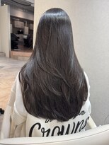 カラ フクオカ 天神(Cara FUKUOKA)&nbsp;チャコールグレージュ&レイヤーカット《福岡暗髪カラー　》