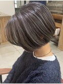 グレージュハイライト　カラー