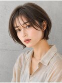 抜け感ショートボブ