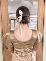 ヒビヲ 横浜西口店(HIBIO) カチモリお呼ばれヘア結婚式ヘアセット韓国アレンジタイトヘア