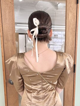 ヒビヲ 横浜西口店(HIBIO) カチモリお呼ばれヘア結婚式ヘアセット韓国アレンジタイトヘア