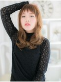 短めバングが新鮮!ラフウェーブa