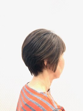 クオリス 上福岡店(QUALIS) ひし形小顔ショート/アッシュベージュ/くすみカラー40代50代