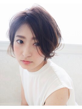 エース 糸島店(ase.) エアリーショートボブ　前髪なしショート