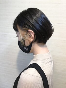 アクセル エルヴェ 城東店(AXCEL E'LEVER) ミニボブ×インナーカラー