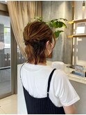 ハーフアップ
