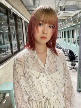 ロジ(loji) ピンクルーツカラー×姫カット