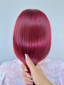 カリーナコークス 原宿 渋谷(Carina COKETH) ワインレッド/ダブルカラー/インナーカラー/イヤリングカラー