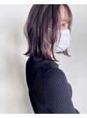 透明感のある暗めカラーにオススメスタイル02