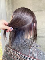 アッシュタカサキ(ash takasaki)&nbsp;大人可愛い大人美人小顔立体カットインナーカラー透け感