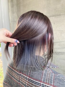 アッシュタカサキ(ash takasaki) 大人可愛い大人美人小顔立体カットインナーカラー透け感