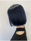 うるツヤ丸みボブグレージュ小顔補正立体カット
