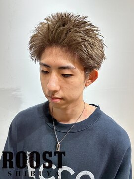 ルースト 渋谷店(ROOST) スパイキーショート×ミルクティーグレージュ