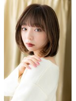 カバーヘア イヴ 戸頭店(COVER HAIR EVE)&nbsp;□インナーカラーオンブレ前下がりボブ403-3戸頭20代30代40代