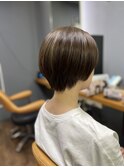 ハイライト+艶感ショートボブ