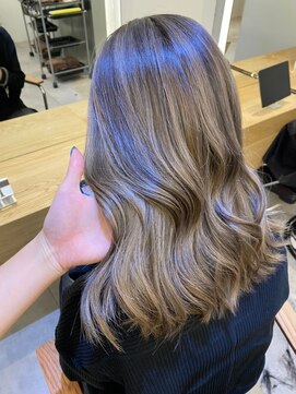 ジーナ 船橋(Zina) 髪質改善＊ロングレイヤーグレーベージュ＊美髪【Zina船橋】