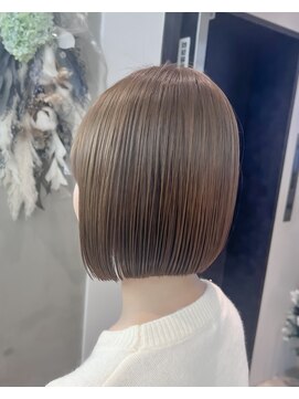 ロンドシエル 横浜(Lond ciel) 【横浜】小顔ネビージュ黒髪秋色透明感カラーワンレンボブルフ