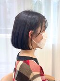 ミニウルフレイヤーカット顔周りカット前髪カット韓国ボブ