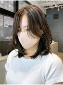 顔周りレイヤー美髪韓国ヘアロング_ba413953