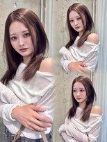 リリー(Lilley)&nbsp;マロンベージュ×小顔レイヤー×韓国風巻き×髪質改善