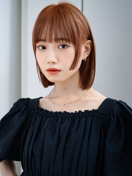 エインアンリー 表参道(AIN.ANLY.) ☆ホワイトグレージュミニウルフデジタルパーマチェリーブラウン