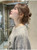 ▲レイヤーカット顔まわり前髪矯正オリーブベージュharuhi