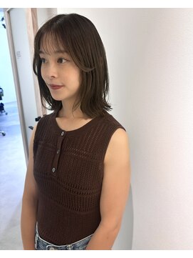 ゼン(ZEEN) 【お客様snap】くびれボブ/オリーブベージュ