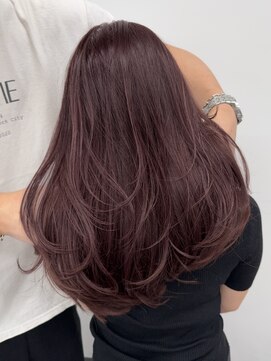 コンマ(,) cassis pink×layercut